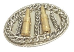 BULLETS METAL NOVELTY BELT BUCKLE MILITARY & WEAPONRY