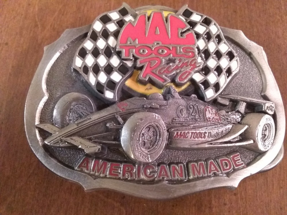 MAC TOOLS RACING #21 Formula 1 Brabham PEWTER 3D BELT BUCKLE