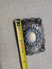 vintage style NATIVE AMERICAN navajo indian SOUTHWESTERN replica belt buckle y2k