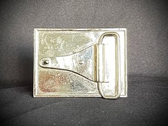 Peruvian Black Stone Ring Artisan Industrial Belt Buckle OOAK Darren McNeese