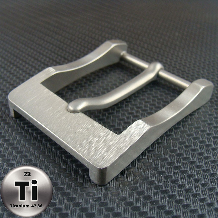 Titanium Pin Single Tongue Buckle Anti allergy Belt Buckle for 1.5&Prime; Belt Z295A