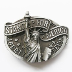 Original Statue of Liberty Stand Up For American Metal Belt Buckle