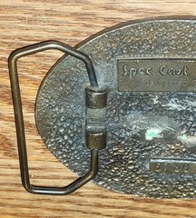 1981 Spec Cast Bull Riding Belt Buckle