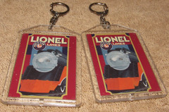 Lot of 2 Lionel Model Trains Lines Photo Keychains