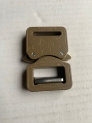 AustriAlpin 25mm / 1&Prime; Cobra Pro Style Buckle Coyote Brown FY25CVF Belt Clip