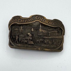 Vintage 1988 Calhan Colorado Centennial Belt Buckle Zenith Limited Edition 22