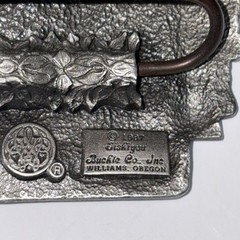 Vintage Siskiyou United States Marine Corps (cc 1987) 3&Prime; in Enameled Belt Buckle