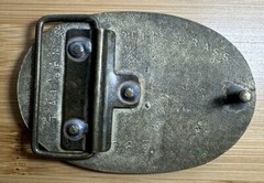 Locomotive 999 Solid Brass Belt Buckle Railroad Engine Train – Beautiful Patina