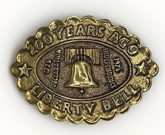 Collectable Belt Buckle 1776 Declaration-1976 Independence Brass Gold Finish 5oz