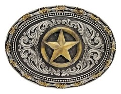 Montana Silversmiths Western Belt Buckle Attitude Texas Star A530
