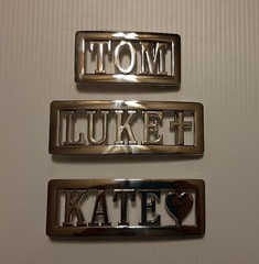 Personalized Custom Name Metal Belt Buckle -Put your name / word or# on a Buckle