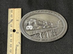 Vtg 1988 Burlington Northern Springfield Division Safety Award Limited Ed Pewter