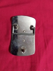 Bucking Bronco Belt Buckle horse silver color