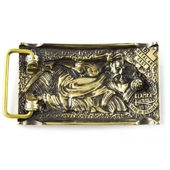 Belt buckle « Werewolf », Military brass belt buckle; Wolf buckle,