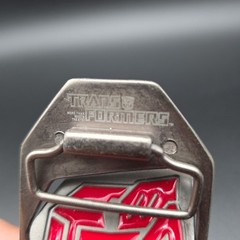 Vintage Transformers Reversible Belt Buckle Red And Purple