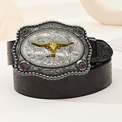 Texas State Cowboy Rodeo Scorpion Saint Jude Rooster Western Rodeo Belt Buckle
