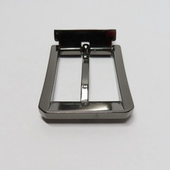 Mens Replacement Belt Buckle Gunmetal Single Prong Fits 1.5 Inch Belt
