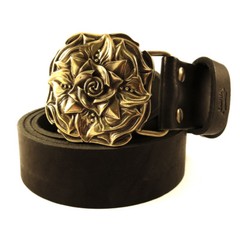 Belt buckle “Rose”; Ornamental belt buckle; Belt buckle for a women;