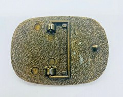 Rushing the Net Tennis Player Racket Ball 1976 Pacifica Vintage Belt Buckle x28