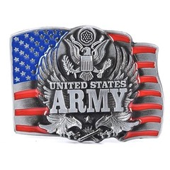 The United States Army Belt Buckle American Soldiers Military Cowboy