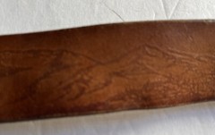 JACK DANIELS Old No. 7 belt and buckle Cowhide Leather Belt 28 RARE Vintage