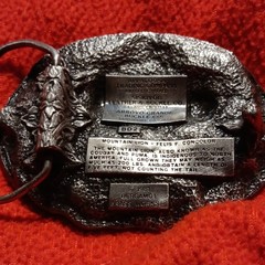 Bergamot Brass Works Men&rsquo;s Vintage Cougar Oval Belt Buckle BD2 1.5in