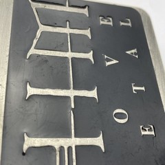 HIM Band Love Metal Belt Buckle: Used, Silver And Black, Rare, Vintage
