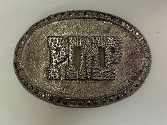 PIMP Word Statement Silver Color Hip Hop Punk Street Novelty Belt Buckle