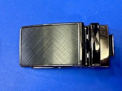 Replacement Black Mesh Pattern Ratchet Style Belt Buckle