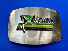Jamaica Flag Novelty Jamaican Rasta Caribbean Montego Bay Belt Buckle