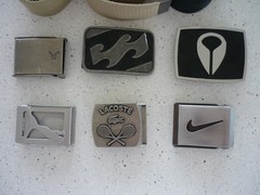 6 ADJUSTABLE FABRIC BELTS 9 BUCKLES BILLABONG-LACOSTE-NOXIN- PUMA-NIKE -AM EAGLE