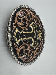 Montana SilversmithsTri Color Cowboy Up Attitude Belt Buckle