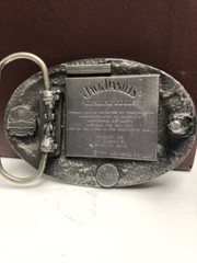 Jack Daniels Old No. 7 Pewter Belt Buckle 1989