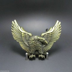 Antique Bronze Plated Western Eagle Metal Belt Buckle
