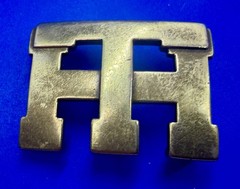 Tommy Hilfiger Monogram TH American Clothing Brand Apparel BrassTone Belt Buckle