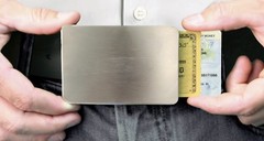 Storus Smart Belt Buckle Wallet Card Case Holder w/ Hidden Chamber for Men, Gift