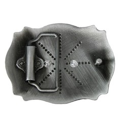 CTM Longhorn Western Belt Buckle