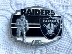 2008 Oakland Raiders Belt Buckle Great American Products NFL