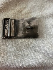 Vintage Modern Modernist Abstract Belt Buckle Brutalist