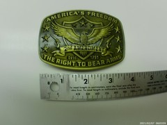 Belt Buckle, NEW, America&rsquo;s Second Amendment, Right to Bear Arms, Guns, Western
