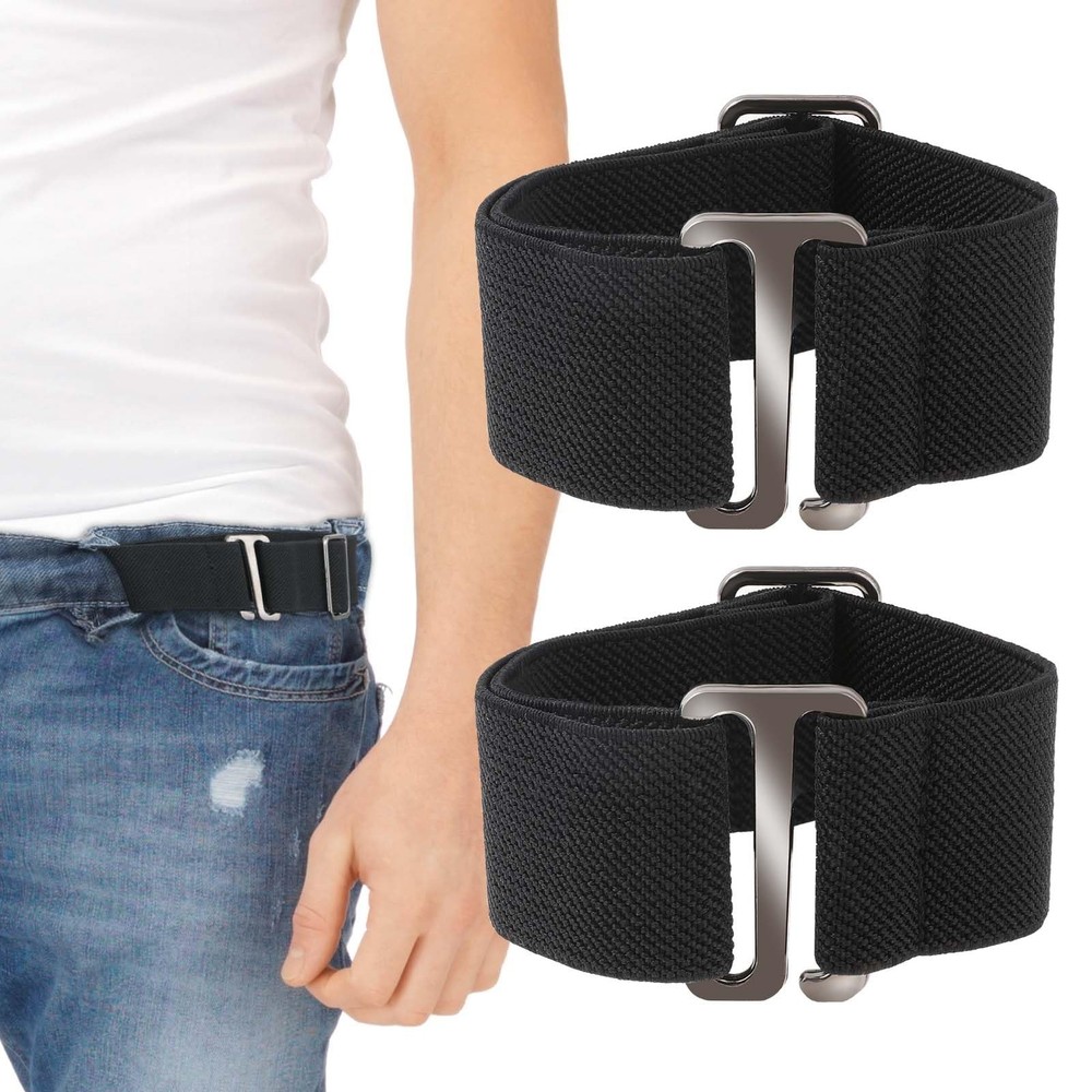 Abeillo 1 Pair/ 2PCS Elastic Belt, Newly Upgraded Side Belts No Large, Black