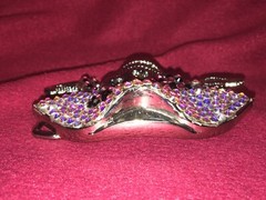 Crystal Rhinestone Purple Pirate Belt Buckle