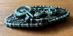 Motorcycle Belt Buckle Western Cowboy Motorcyclist Stunning