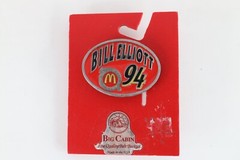 Deadstock Vtg 90s NASCAR McDonalds Bill Elliott Racing Belt Buckle Enamel USA