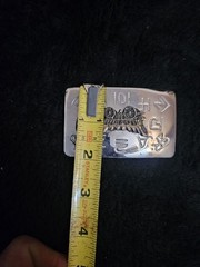 Vintage Chambers Belt Co Brass Belt Buckle Western Cattle Brands Wagon USA