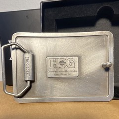 NIB 2023 Harley-Davidson HOG 40th Anniversary Belt Buckle Rare Officer Event