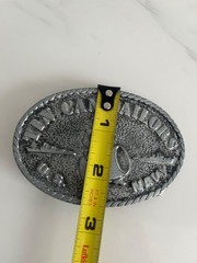 Vintage Pewter Tin Can Sailors U.S. Navy Belt Buckle Robert Baldwin