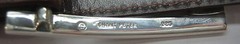 Sterling silver buckle w/ 30mm Genuine Ostrich belt size 26 to 46 made in U.S.A.