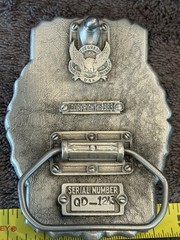 Vintage 1980s Great American Belt Buckle Co- Pewter & Enamel American Bald Eagle