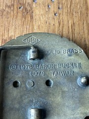 1978 Brass Belt Buckle NRA National Rifle Association Of America 1871